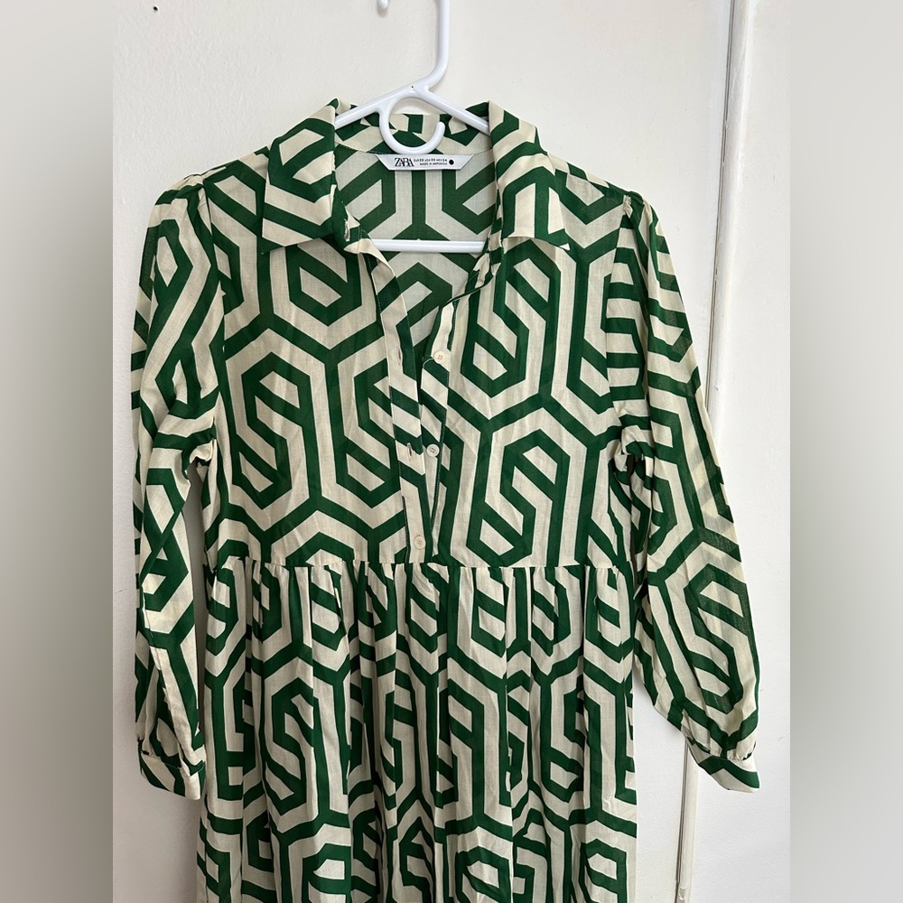 Zara button up dress size XS